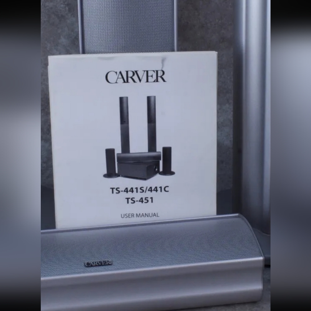 Carver Home Office Surround Sound Entertainment System NIB silver NWT